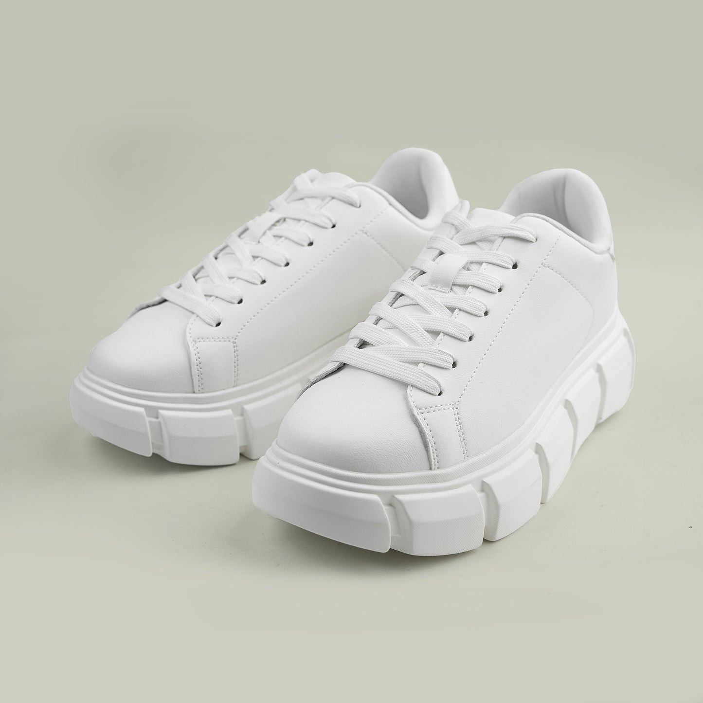 ZARA CHUNKY LACE UP SNEAKERS 2208-520-white