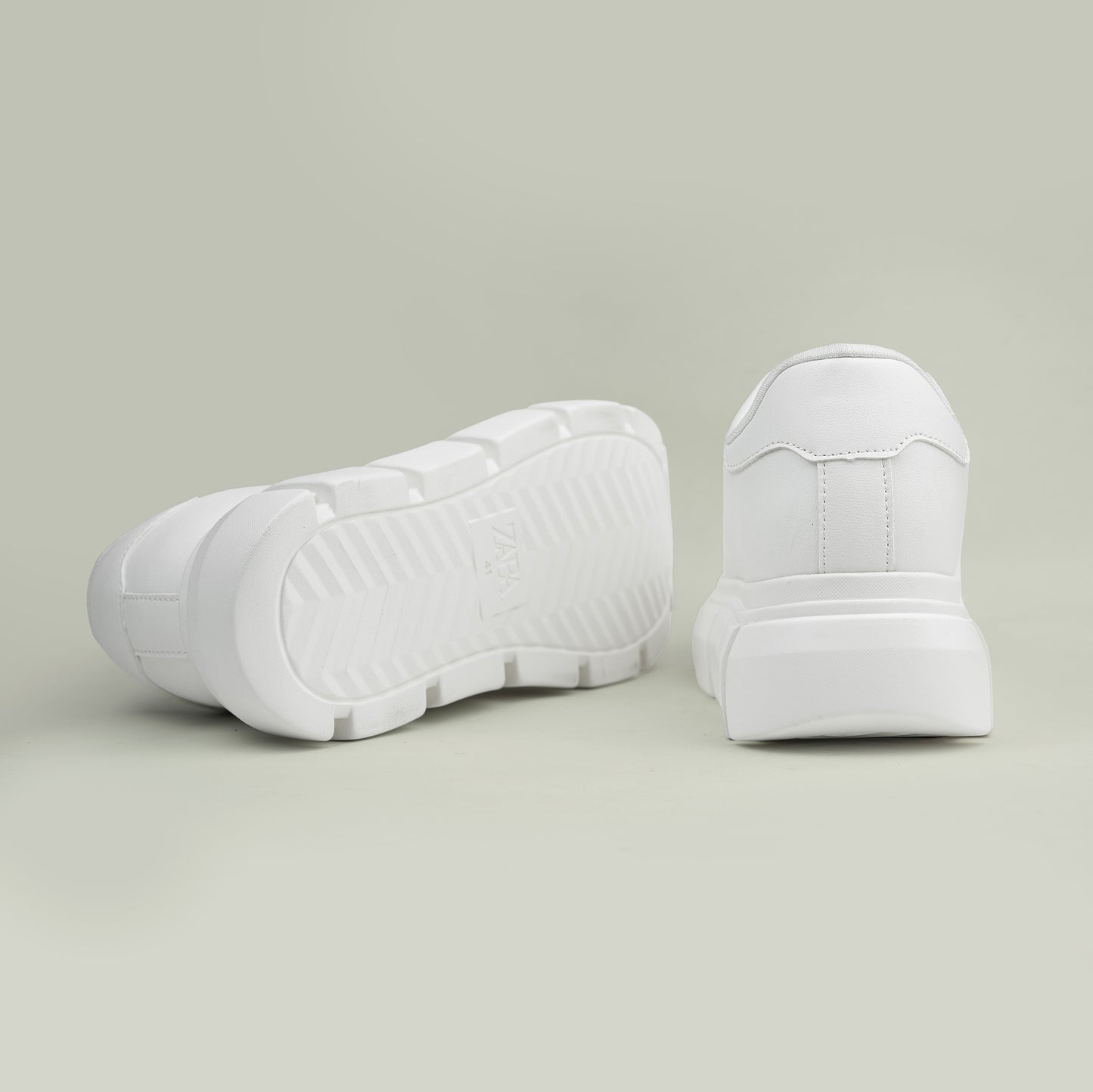 ZARA CHUNKY LACE UP SNEAKERS 2208-520-white