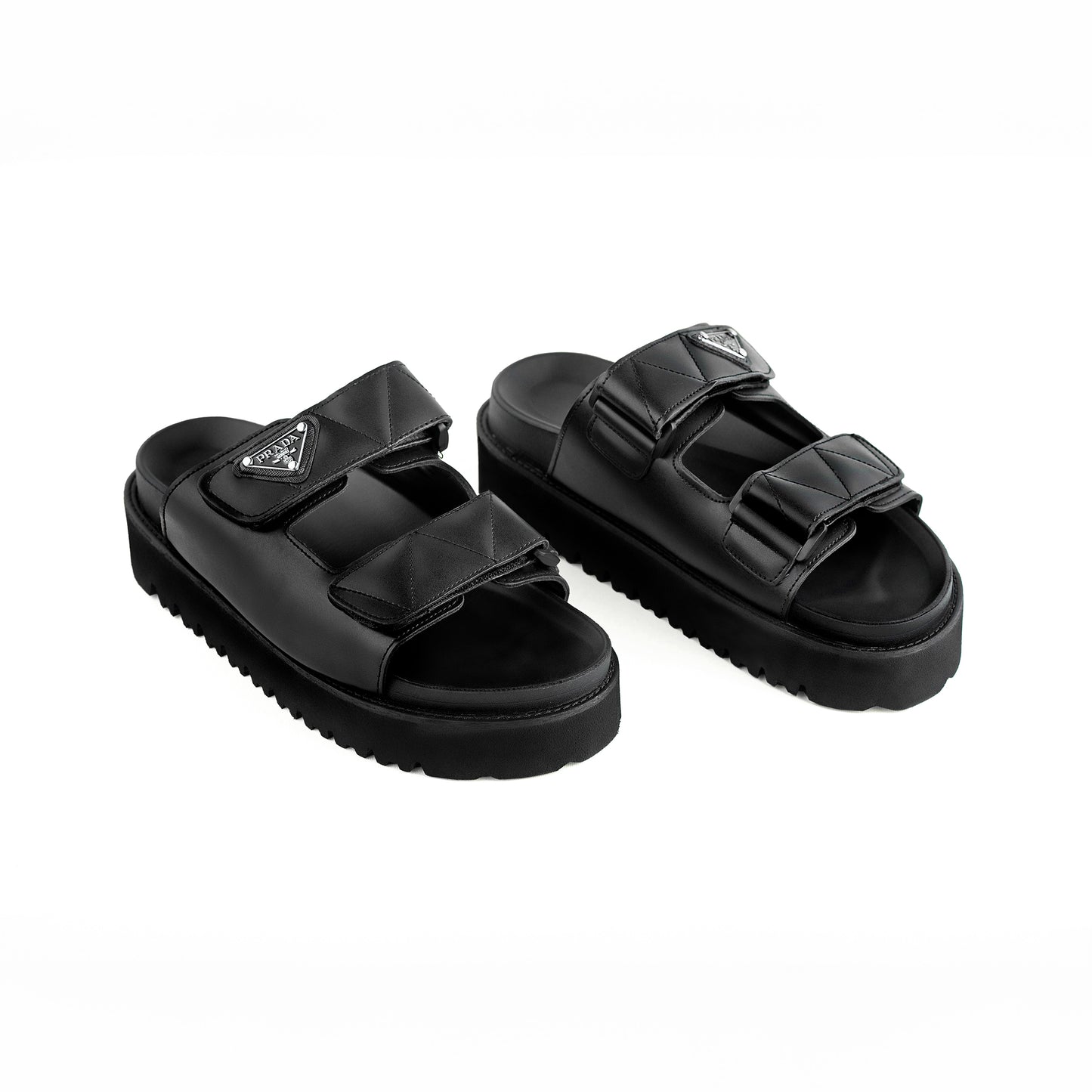 Prada Leather Slides