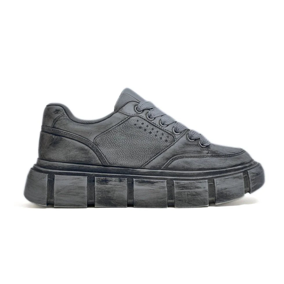 ZARA CHUNKY LACE UP SNEAKERS 2449-420-GRY