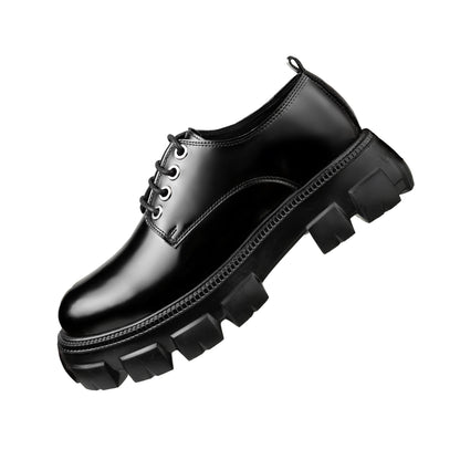Glossy Black Chunky Shoes