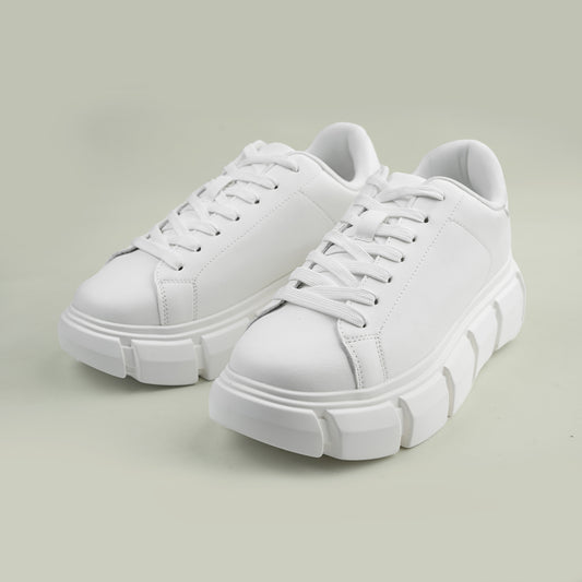 ZARA CHUNKY LACE UP SNEAKERS 2208-520-white