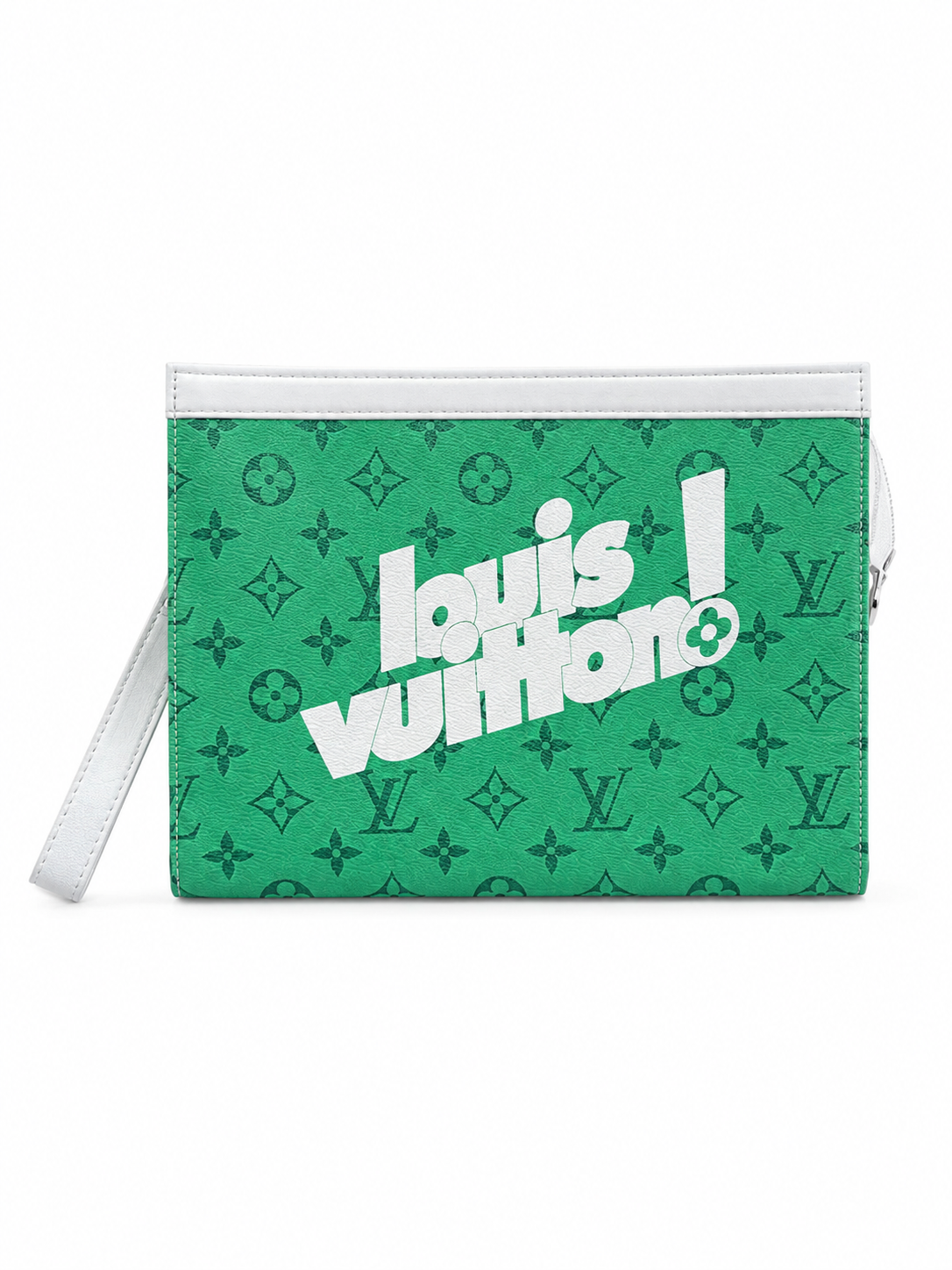 LV Green Monogram Clutch