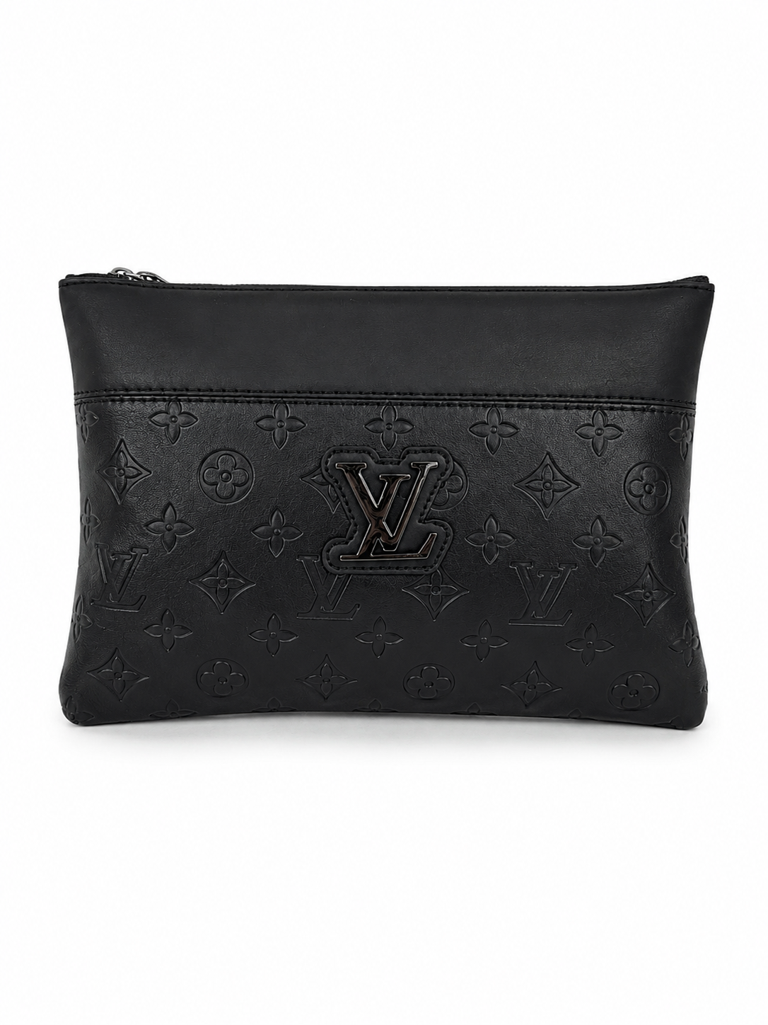 LV Monogram Leather Clutch