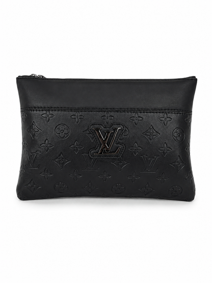 LV Monogram Leather Clutch