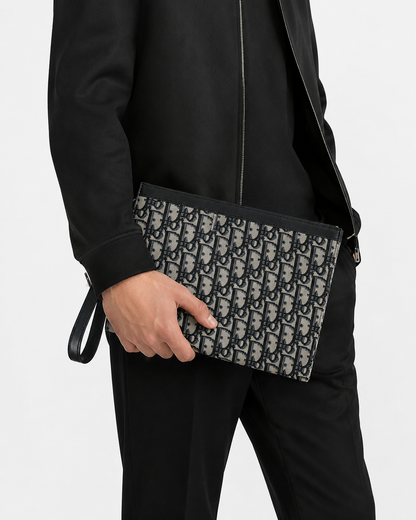 Monogram Wristlet Clutch